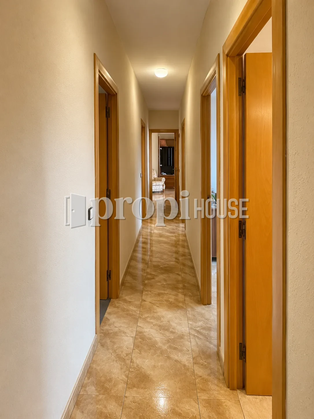 Pasillo distribuidor de la vivienda