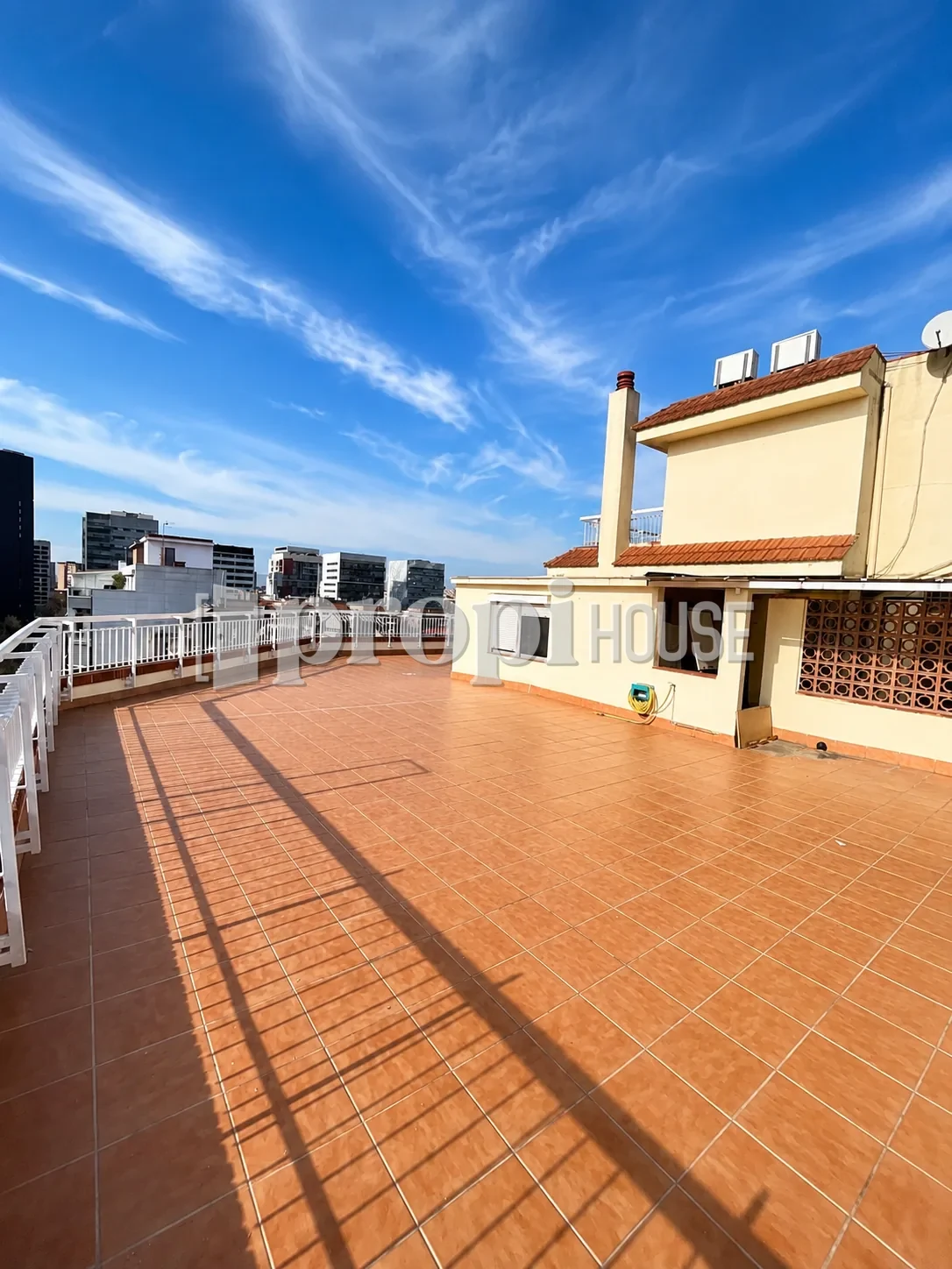 Tramo despejado de la terraza