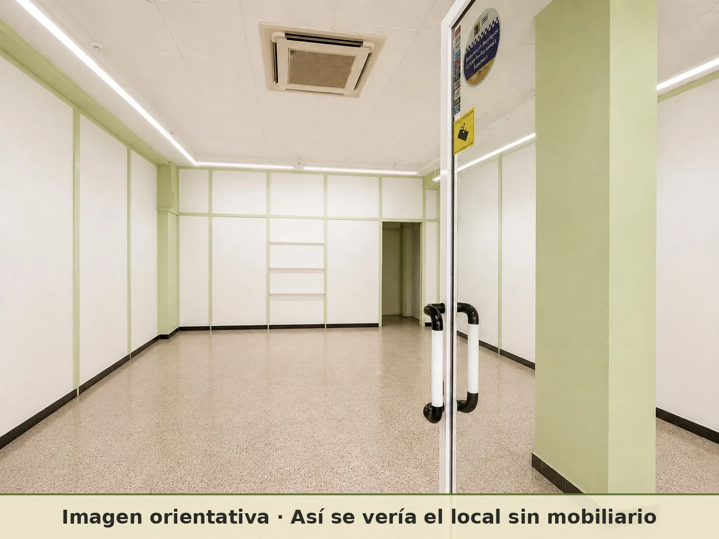 Imagen orientativa: la trastienda vacía